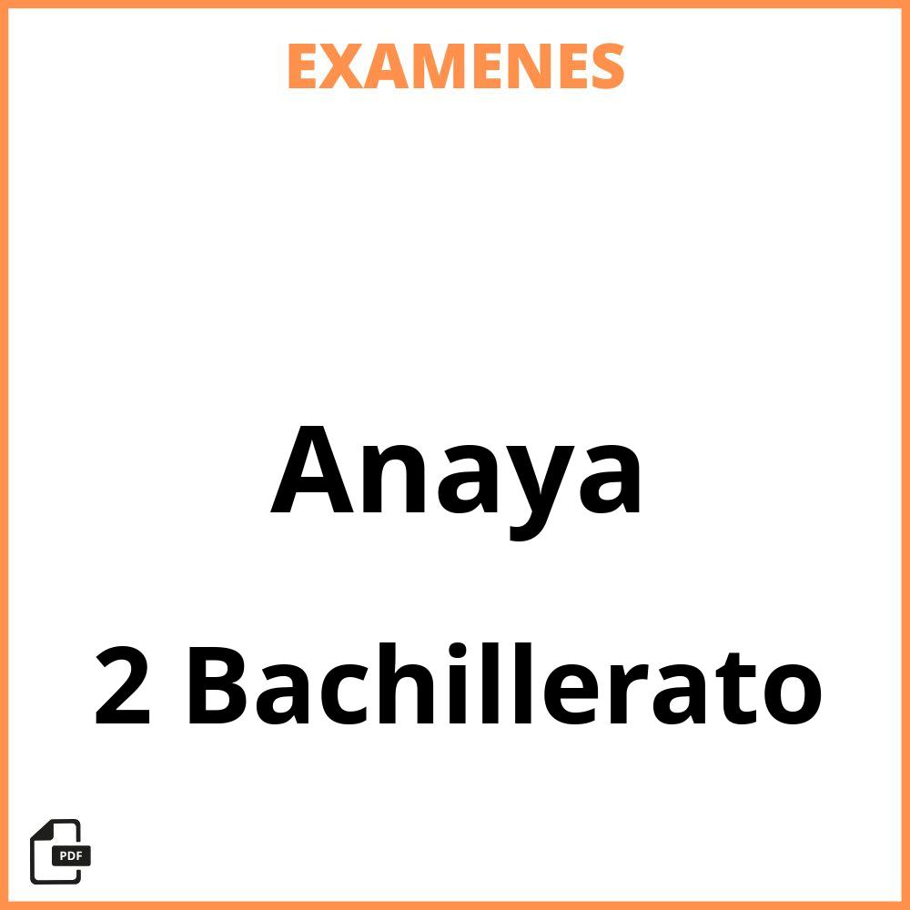 2 Bachillerato Anaya