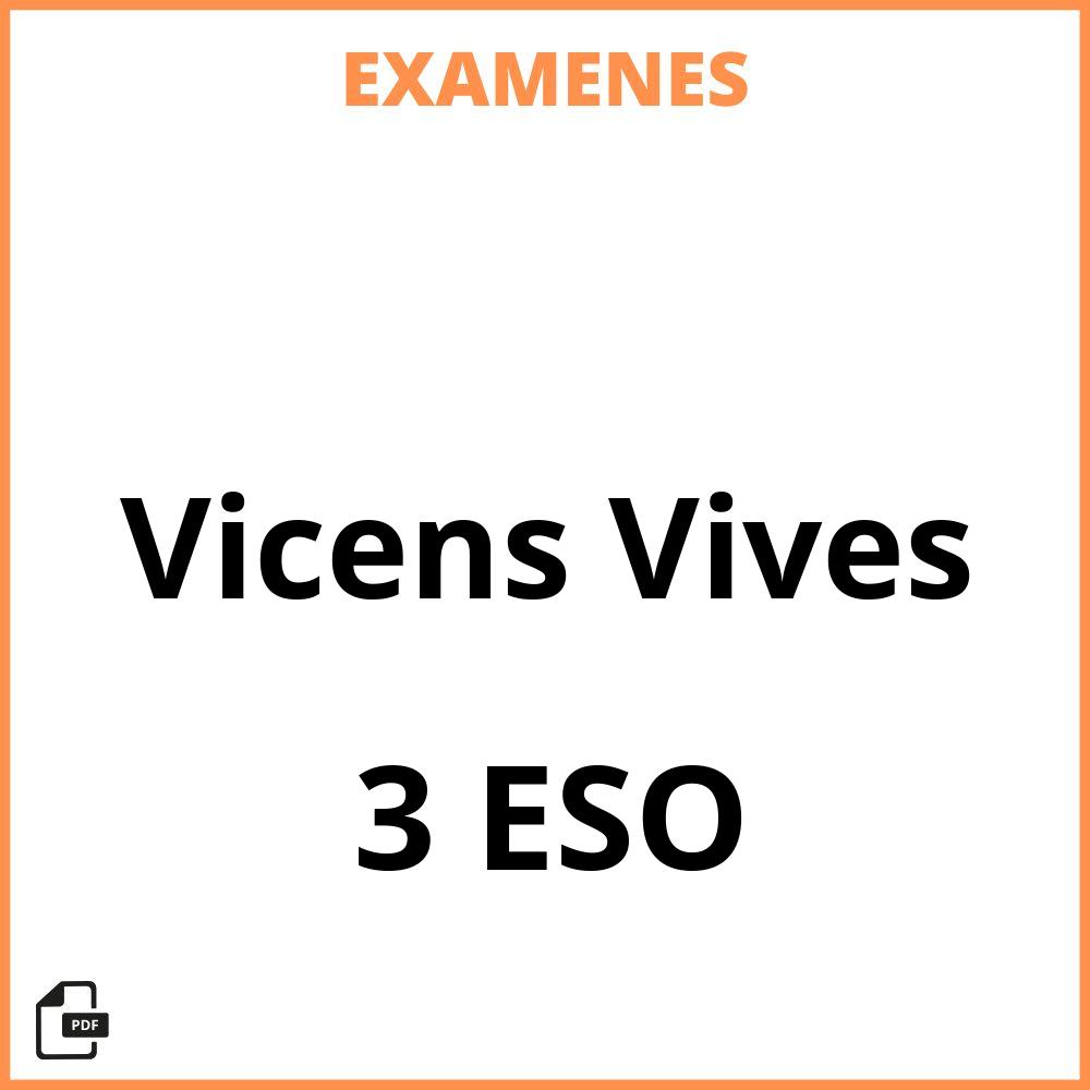 3 ESO Vicens Vives