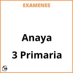 Examenes 3 Primaria Anaya Resueltos PDF