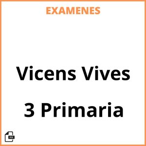 Examenes 3 Primaria Resueltos PDF