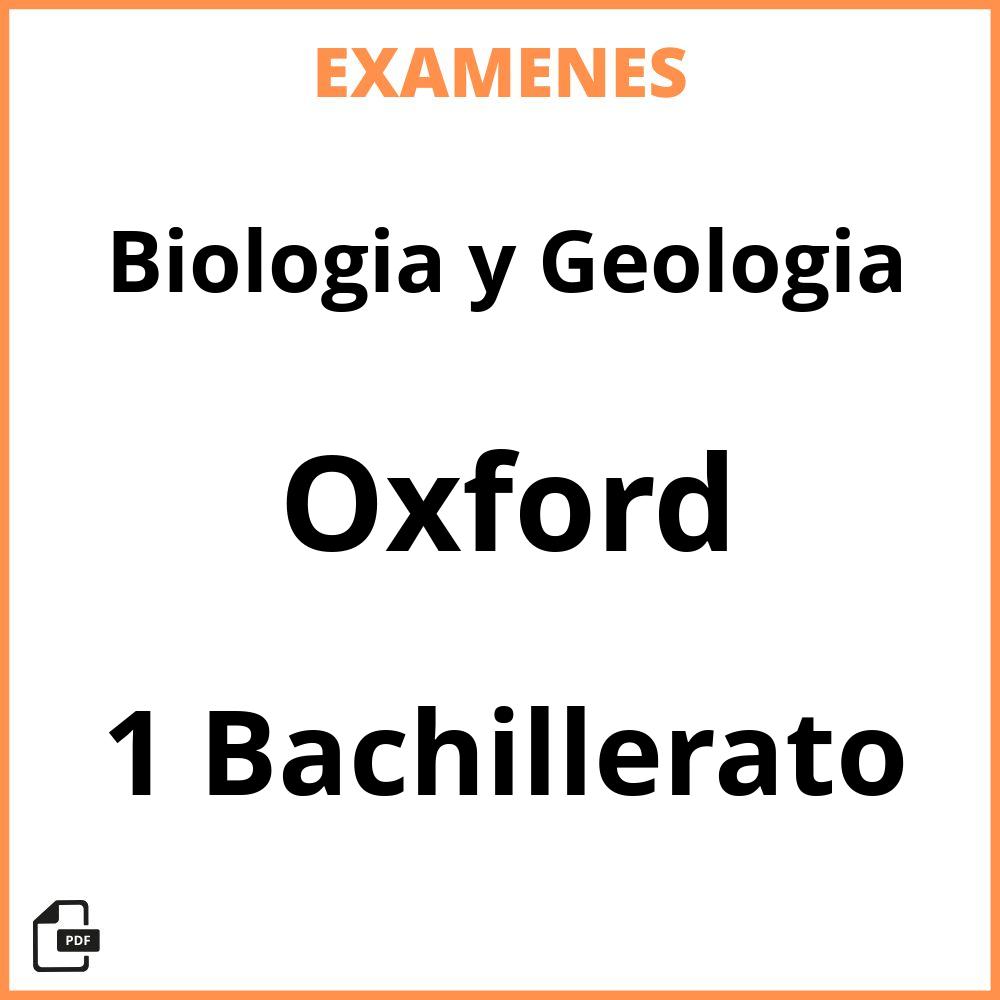 Biologia y Geologia 1 Bachillerato Oxford