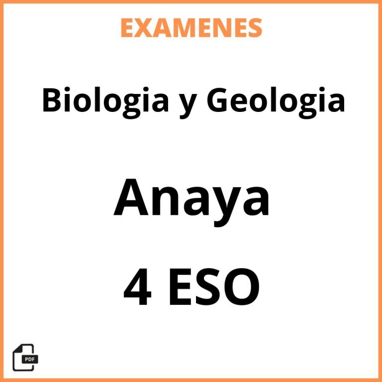 Examenes Resueltos Biologia Y Geologia 1 Bachillerato Edelvives Pdf