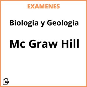 Examenes Resueltos Biologia y Geologia Mc Graw Hill PDF