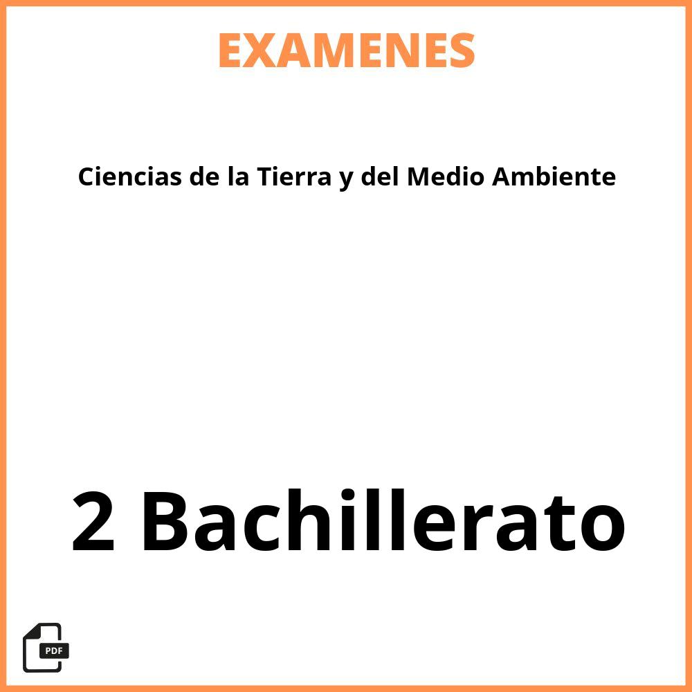 Ciencias de la Tierra y del Medio Ambiente 2 Bachillerato