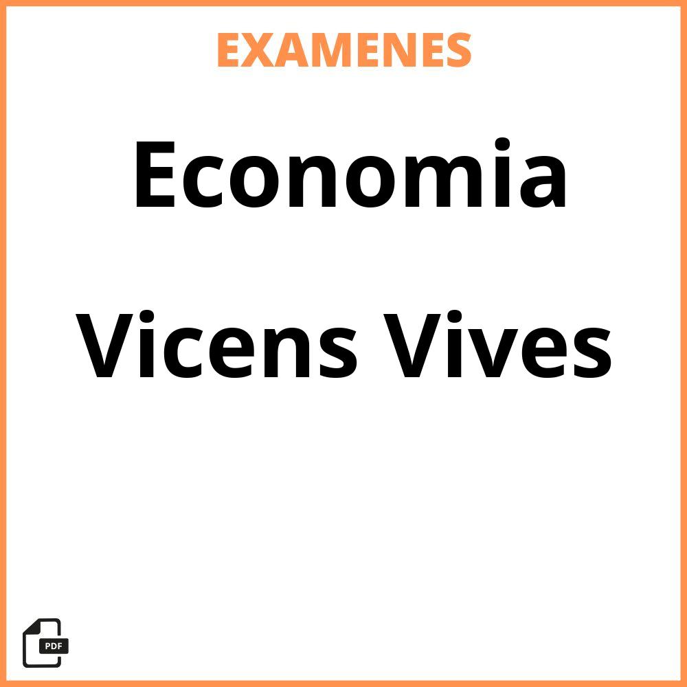 Economia Vicens Vives