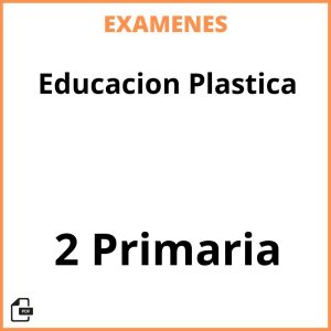 Examenes Resueltos Educacion Plastica 2 Primaria PDF