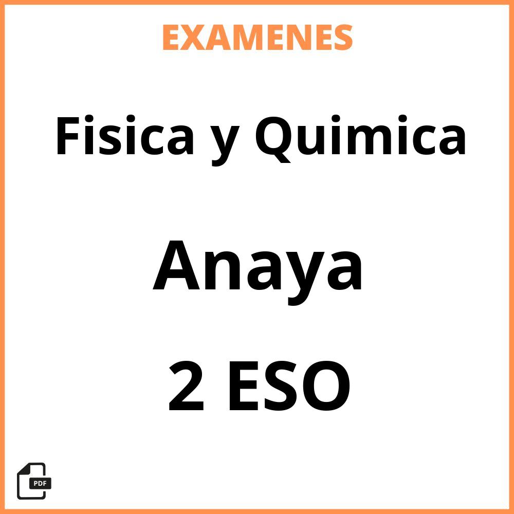 Fisica y Quimica 2 ESO Anaya