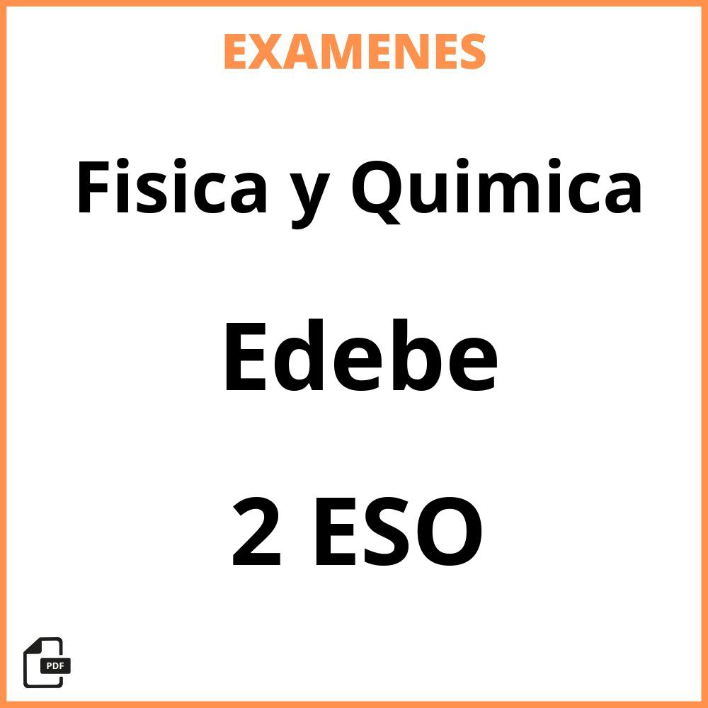 Fisica y Quimica 2 ESO Edebe