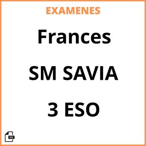 Examenes Resueltos Frances 3 ESO SM SAVIA PDF