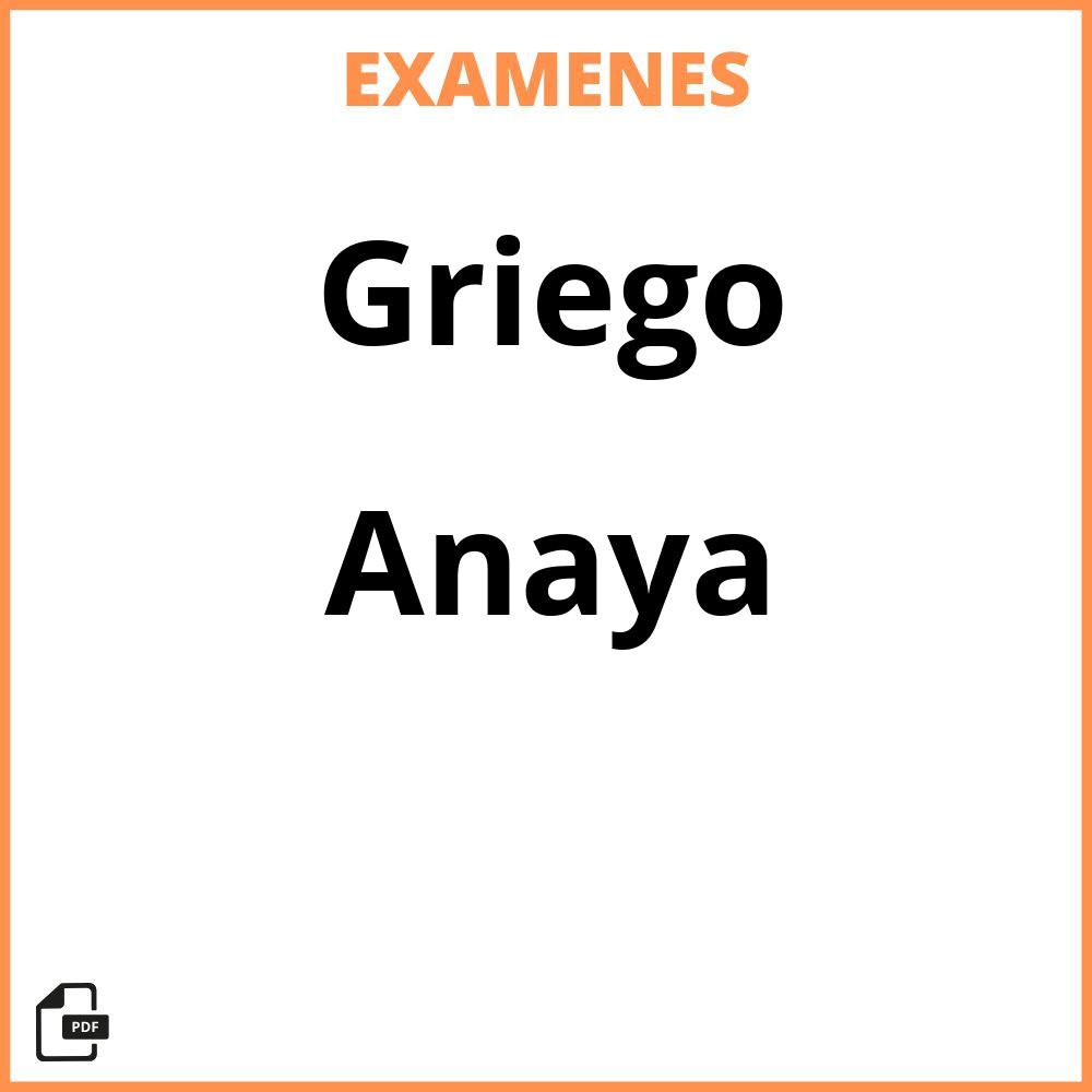 Griego Anaya