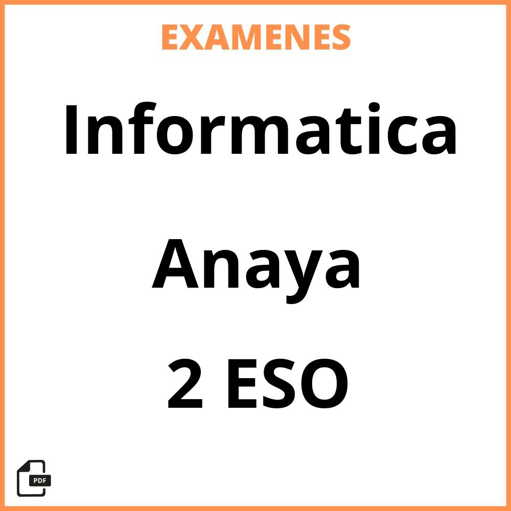 Informatica 2 ESO Anaya