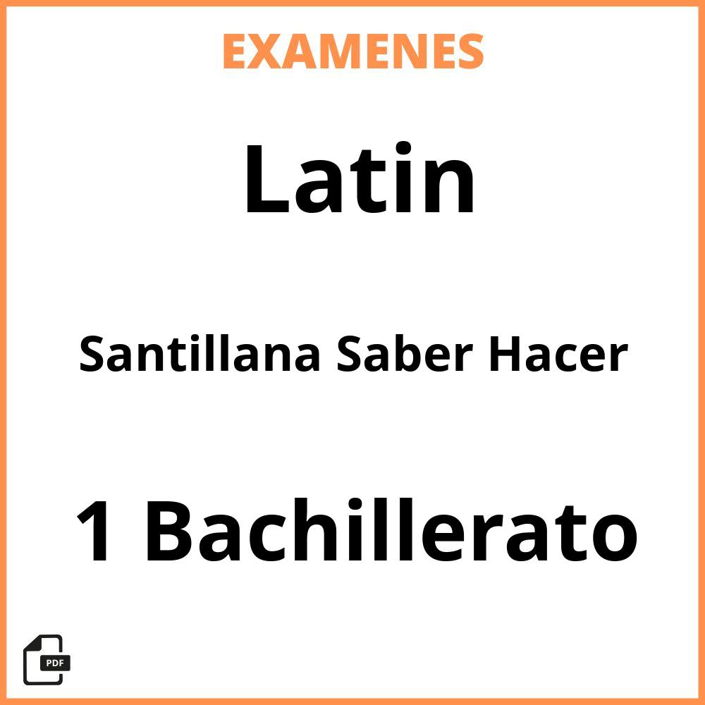 Latin 1 Bachillerato Santillana Saber Hacer