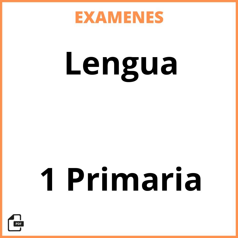 Lengua 1 Primaria