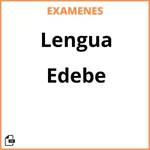 Examenes Resueltos Lengua Edebe PDF