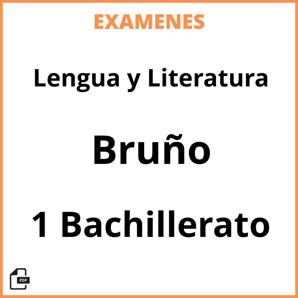 Lengua y Literatura 1 Bachillerato Bruño