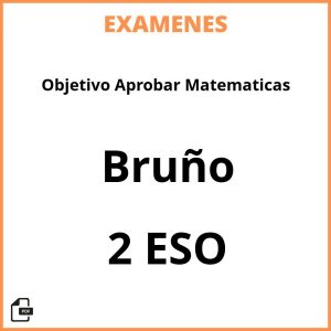 Examenes Resueltos Objetivo Aprobar Matematicas 2 ESO Bruño PDF