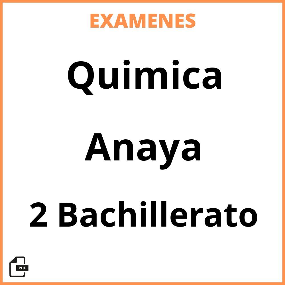 Quimica 2 Bachillerato Anaya