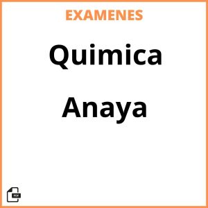 Examenes Resueltos Quimica Anaya PDF