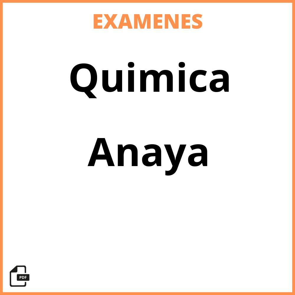 Quimica Anaya