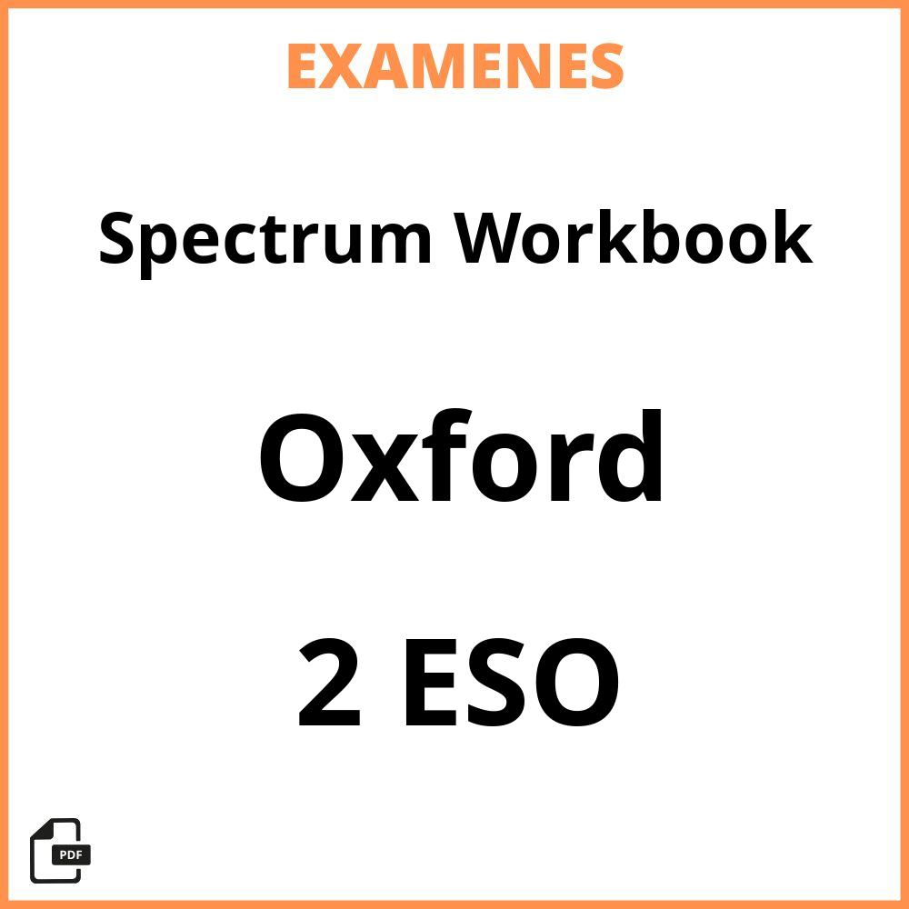 Spectrum Workbook 2 ESO Oxford