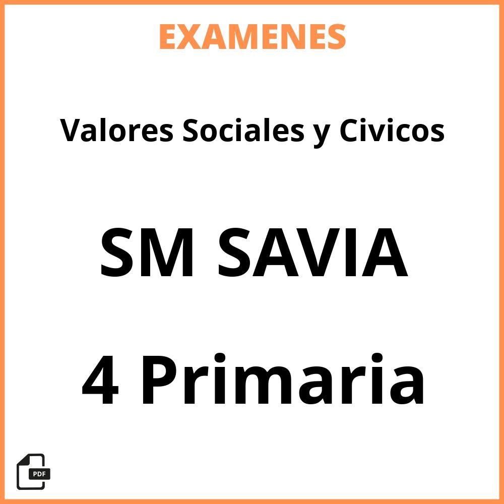 Valores Sociales y Civicos 4 Primaria SM SAVIA